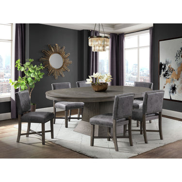 Collins Dining Table Complete Gray - detail