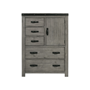 Wade 5-Drawer Gentlemen Chest Black Finish - image 4 of 4