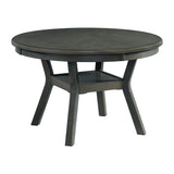 Amherst Dining Table With Wood Leg Gray Finish - Dining Tables at Quality Home Furniture Mesquite
