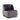 Decapree - Silla decorativa - Cuero de grano superior de pizarra antigua y terciopelo gris