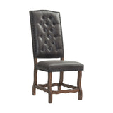 Gramercy Tufted Tall Back Side Chair (Set of 2) Chocolate - alternate view