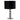 Zoe - Table Lamp - Black - Glass