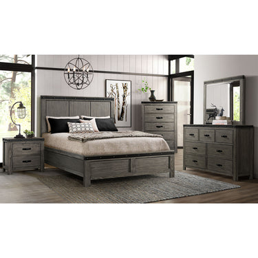Wade 2-Drawer Nightstand Black Finish - alternate view