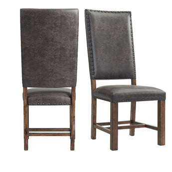Gramercy Tall Back Side Chair (Set of 2) Chocolate - Chair Sets at Quality Home Furniture Mesquite