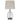 Costner - Empire Shade Clear Glass Table Lamp - Nickel