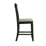 Colorado Counter Side Chair With Cushion Seat (Set of 2) Charcoal - detail