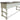 Stone - Sofa Table With Shelf - Antiqued Ivory / Weathered Gray