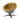 Brancaster - Silla decorativa - Cuero de grano superior de cúrcuma y aluminio