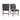 Collins - Dining Side Chair With Stretcher With Brown PU (Set of 2) - Gray