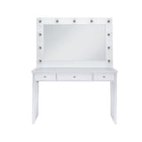 Ariana Complete Vanity With Lightbulbs Glossy White - alternate view