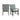 Donovan - Standard Height Arm Chair (Set of 2) - Gray