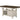 Tasnim - Mesa alta para mostrador - Acabado en roble y blanco antiguo