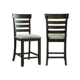Colorado Counter Side Chair With Cushion Seat (Set of 2) Charcoal - Chair Sets at Quality Home Furniture Mesquite