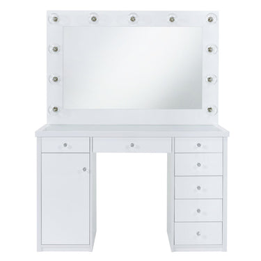 Amia Complete Vanity With Lightbulbs Glossy White - image 4 of 4