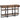 Prescott - Mesa de sofá rectangular moderna de madera recuperada - Miel rústica