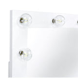 Jacey Complete Vanity With Lightbulbs Glossy White - detail