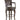 Antoinette - Silla de bar giratoria de PU (juego de 2) - Marrón oscuro